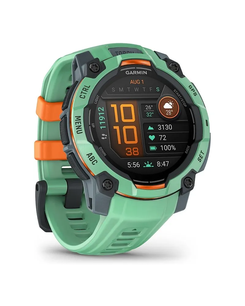 Garmin Smartwatch Instinct 3 AMOLED 45 mm Twilight/Neo Tropic Dunkelgrau