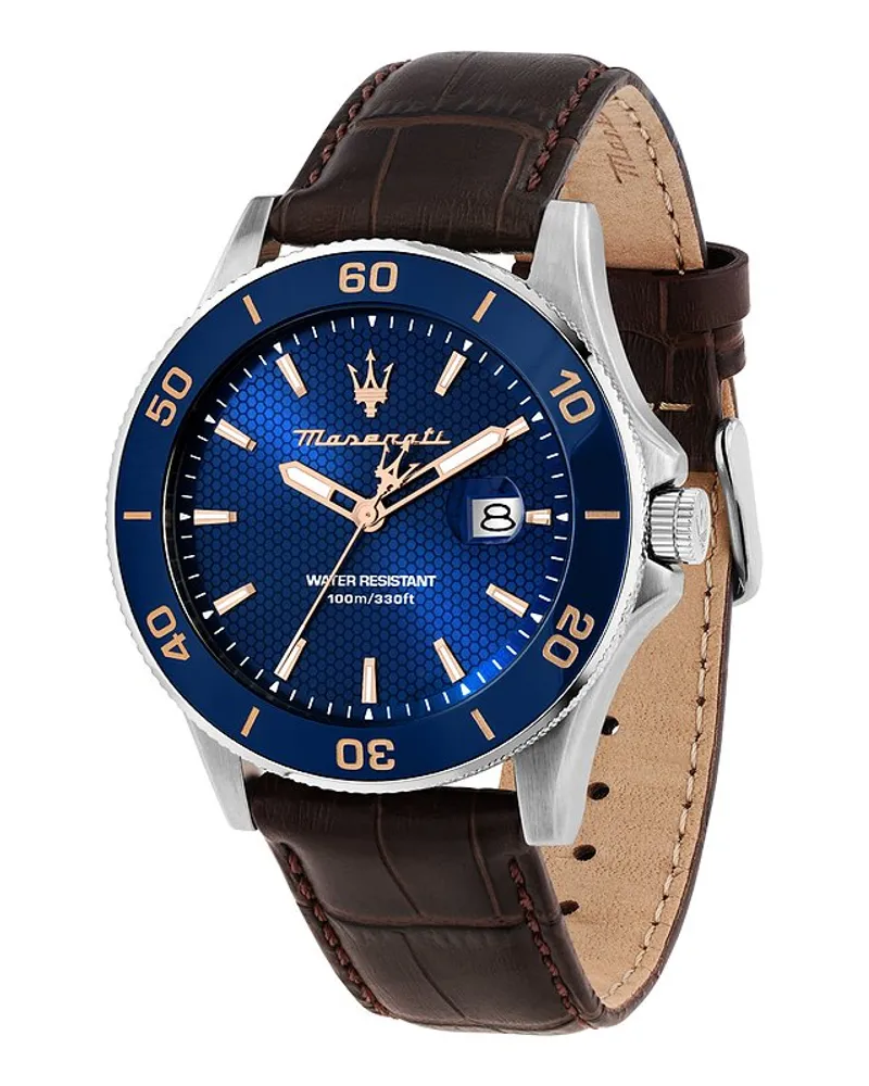 Maserati Herrenuhr Competizione Silber
