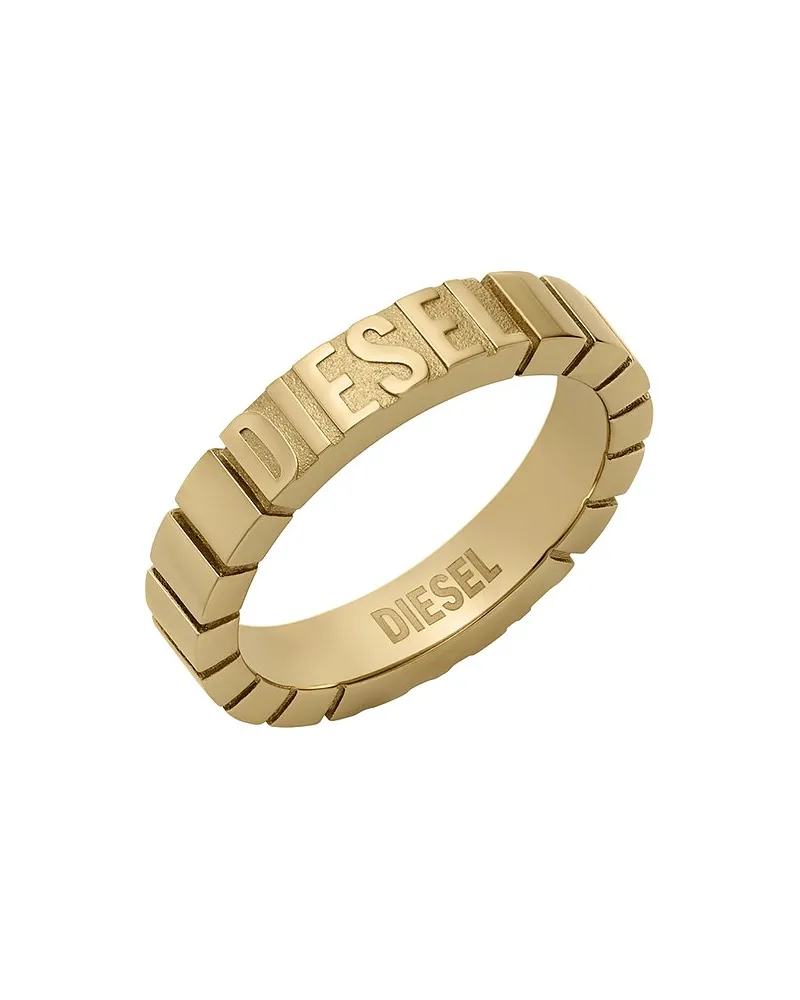 Diesel Herrenring Diesel Font Gold