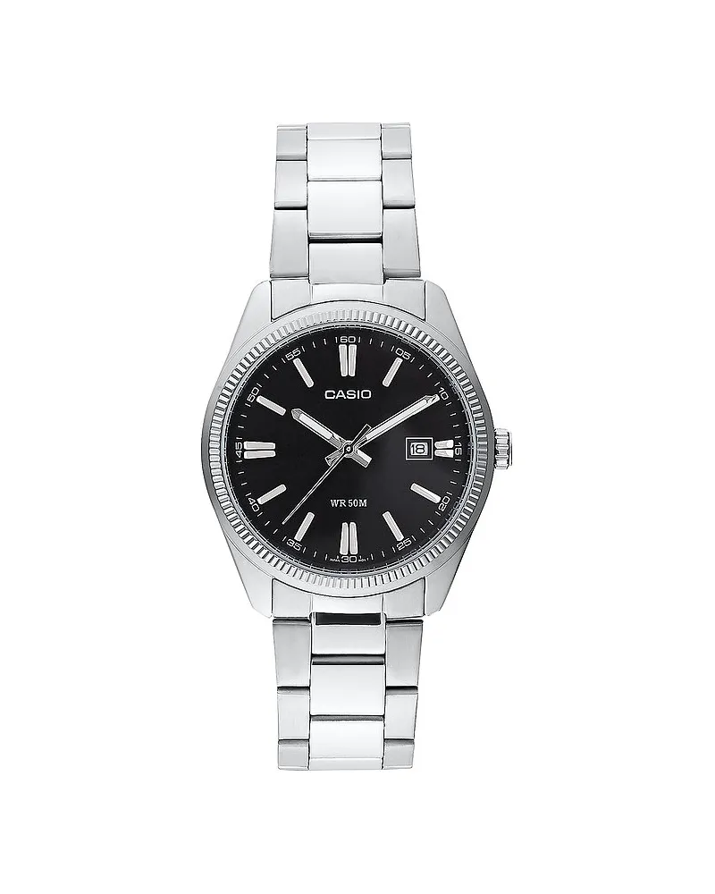 Casio Herrenuhr Casio Collection Silber