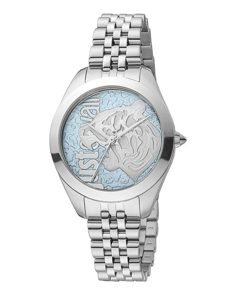 Just Cavalli Damenuhr Animalier Silber
