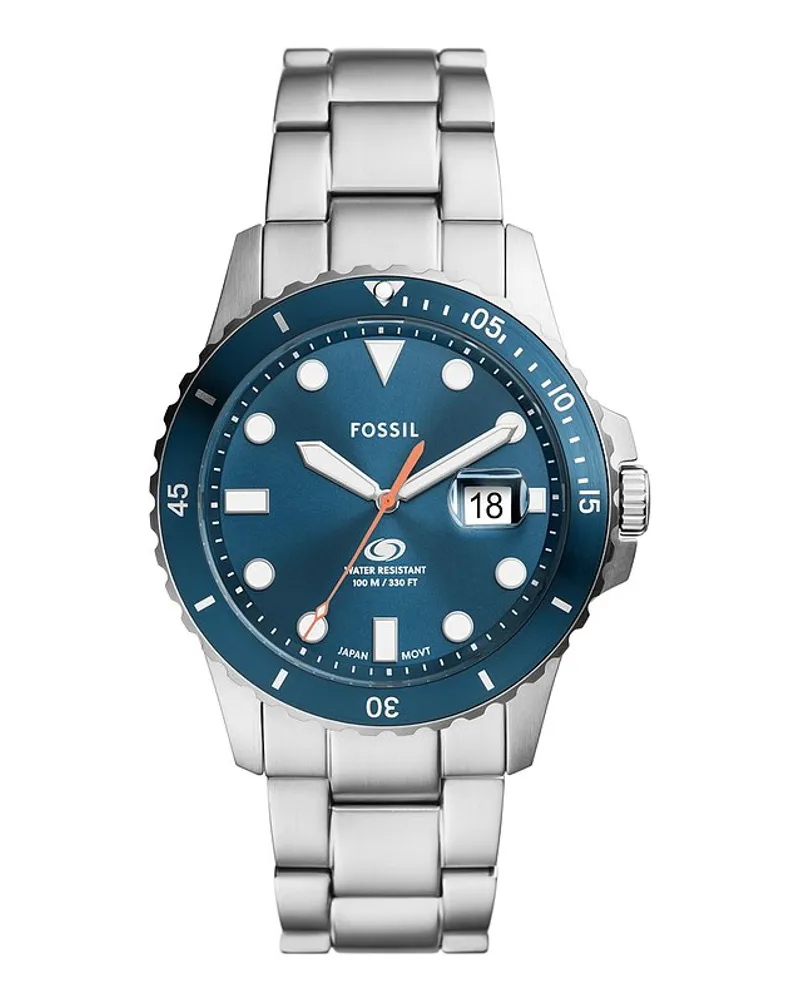 Fossil Herrenuhr FOSSIL BLUE DIVE Silber