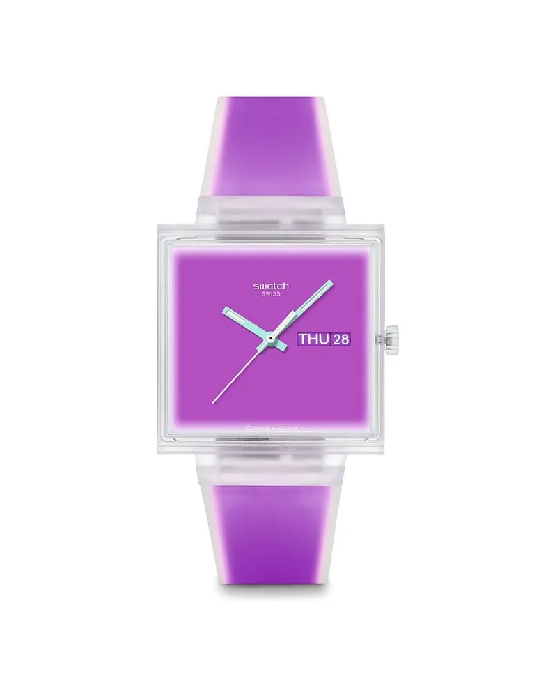 Swatch Unisexuhr 2607 WHAT IF?...JELLY Transparent