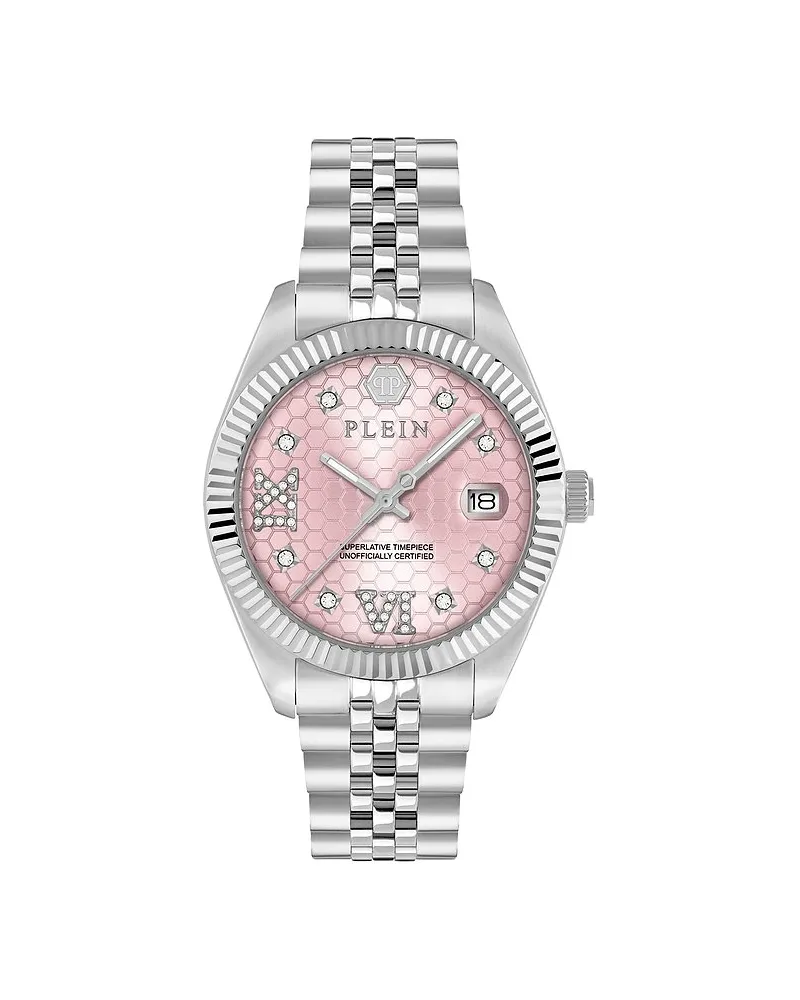Philipp Plein Damenuhr Date Superlative Silber