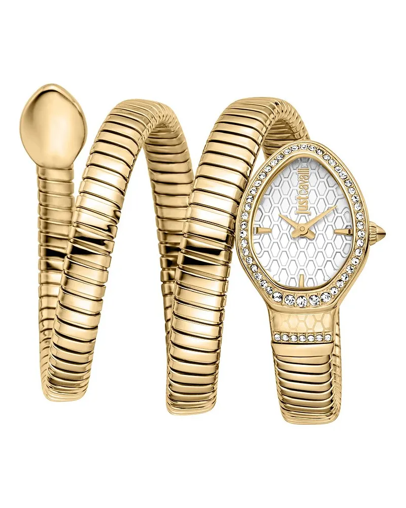 Just Cavalli Damenuhr Signature Snake Gold