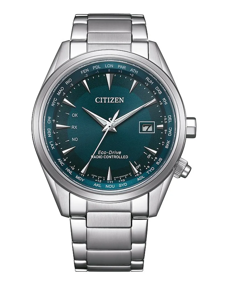 Citizen Herrenuhr Funkuhr Silber