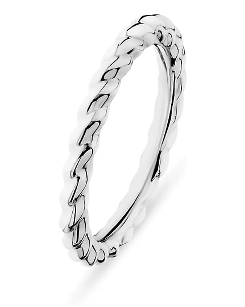 Esprit Damenring Twisted Silber