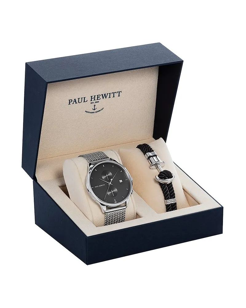 PAUL HEWITT Uhren-Set Perfect Match Silber