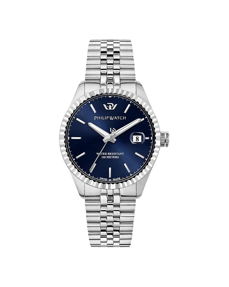 Philip Watch Herrenuhr Caribe Urban Silber