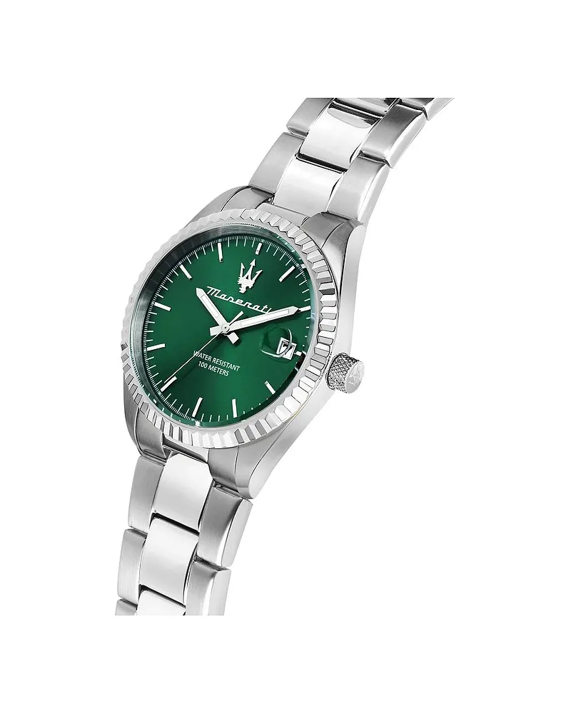 Maserati Herrenuhr Competizione Silber