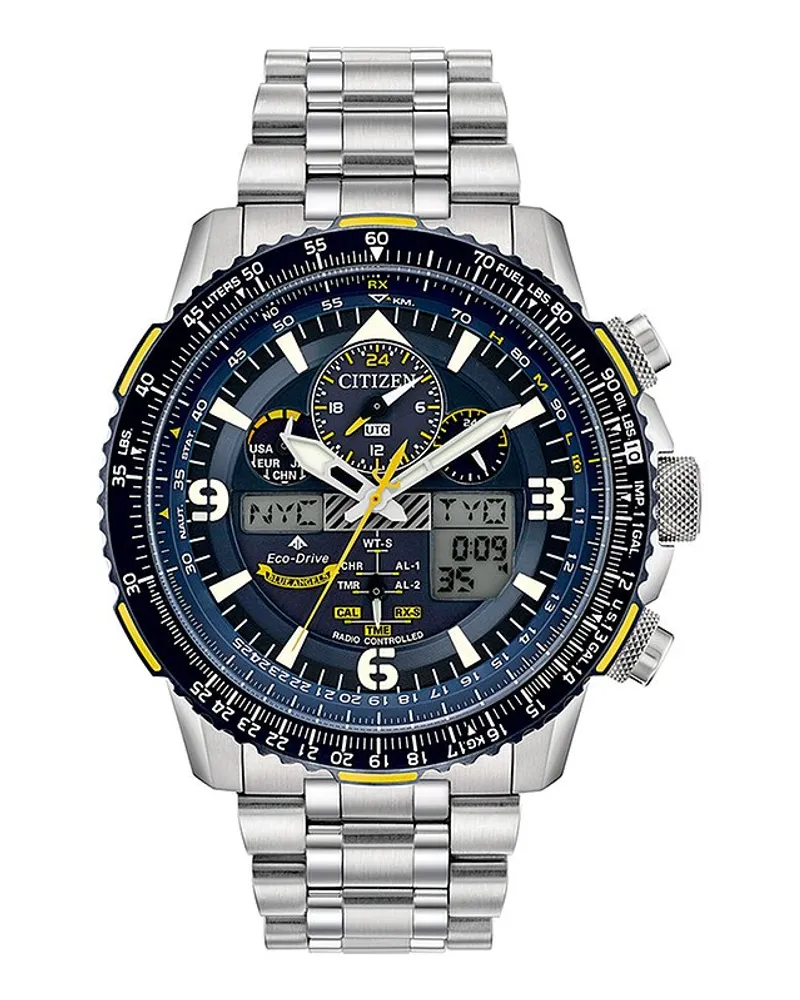 Citizen Chronograph Promaster Sky Funkuhr Eco Drive Silber