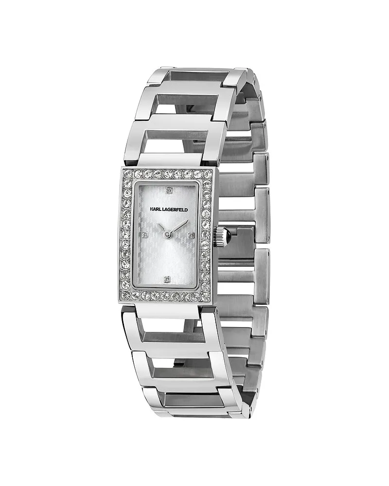 Karl Lagerfeld Damenuhr Paris Silber