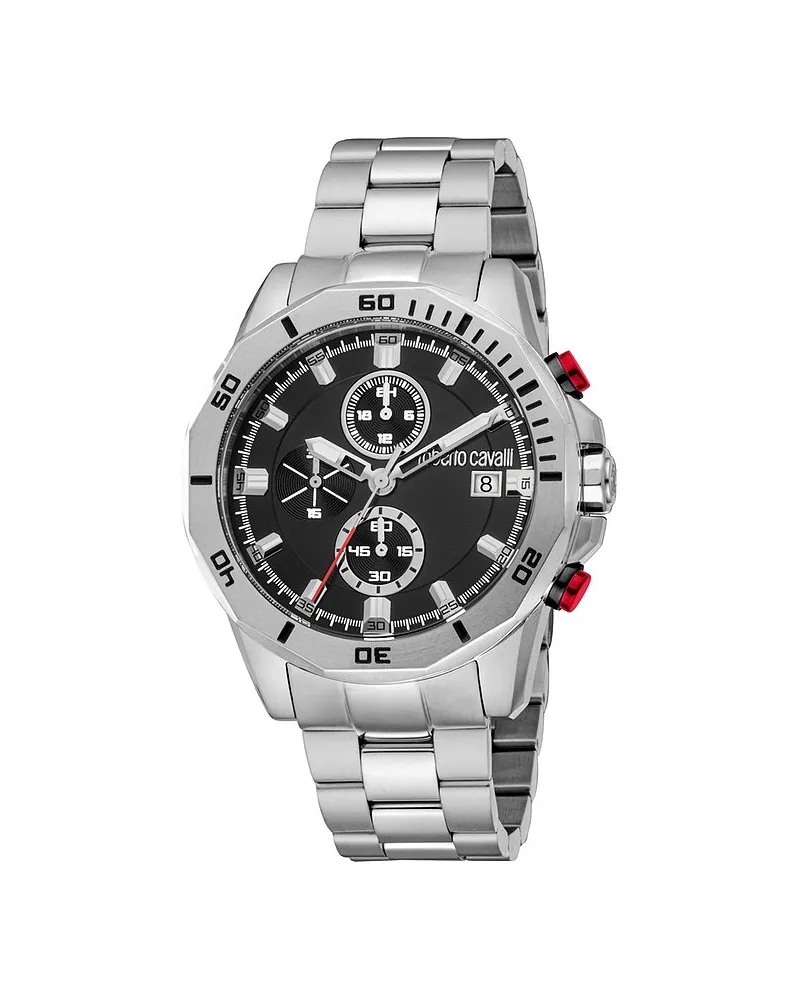 Roberto Cavalli Herrenuhr Uomo Sport III Silber