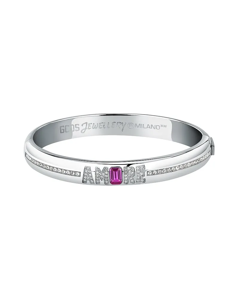 GCDS Armreif Talking Jewels Silber