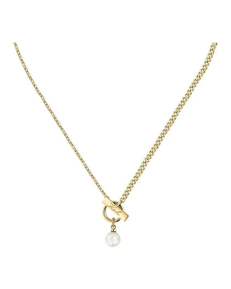 Karl Lagerfeld Kette Pearl Gelbgold