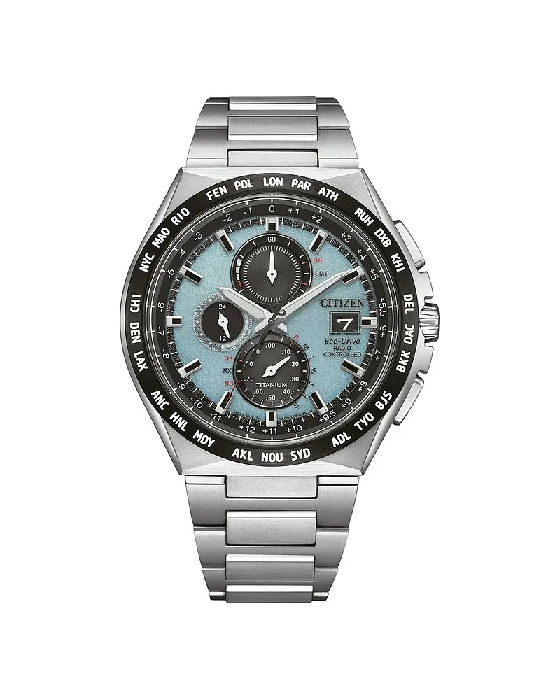 Citizen Chronograph Super Titanium Eco-Drive Silber