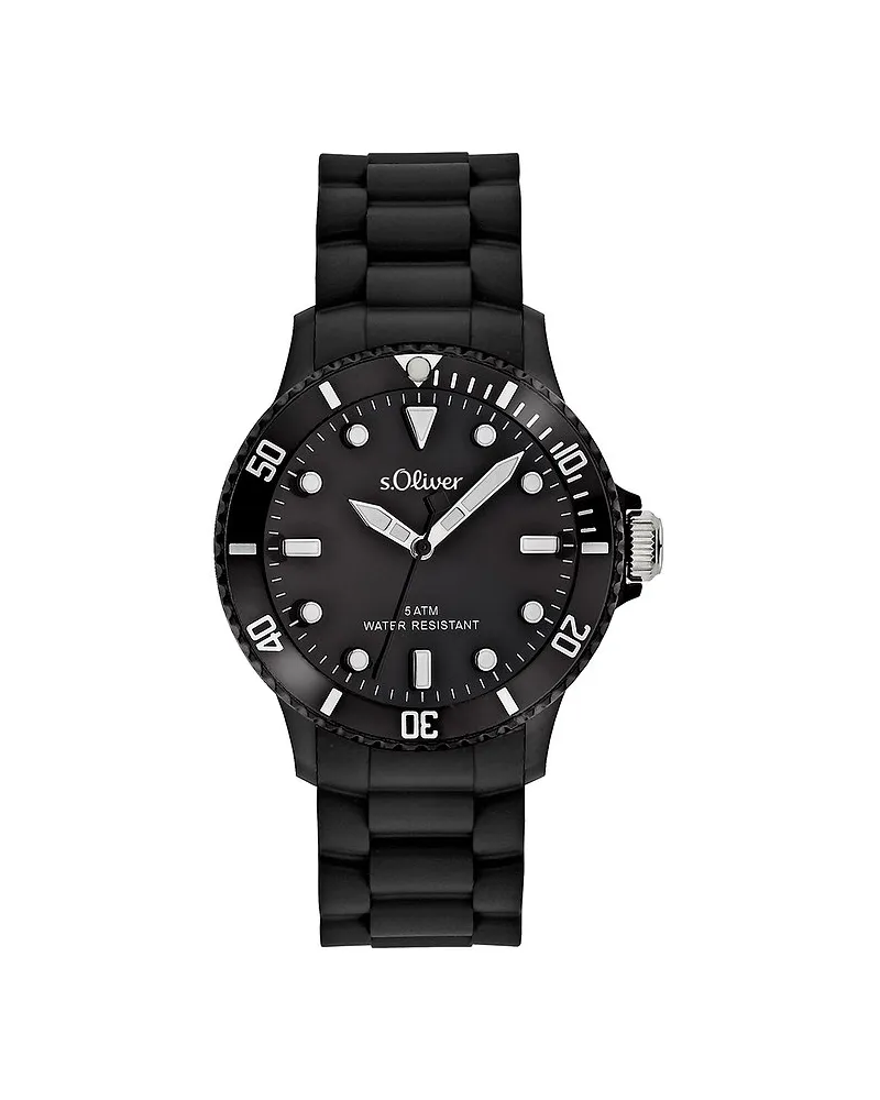 S.Oliver Damenuhr Colors Schwarz