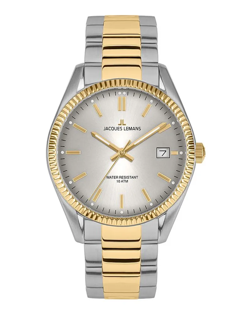 Jacques Lemans Herrenuhr Derby Silber