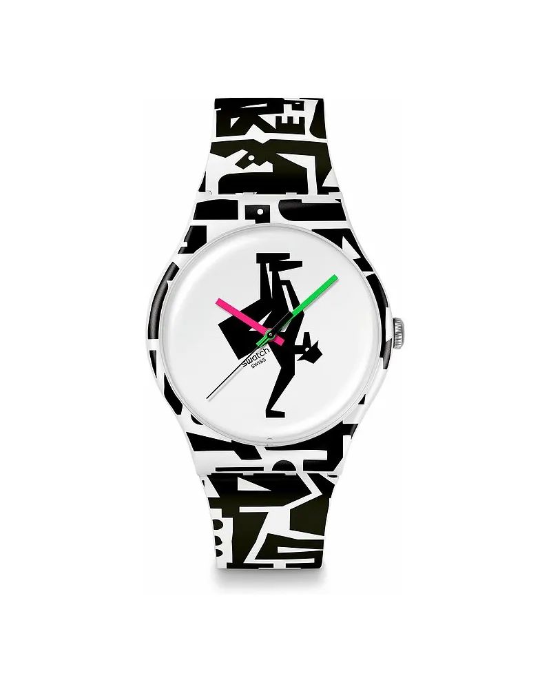 Swatch Unisexuhr 2411 SWATCH BREAK FREE Weiß