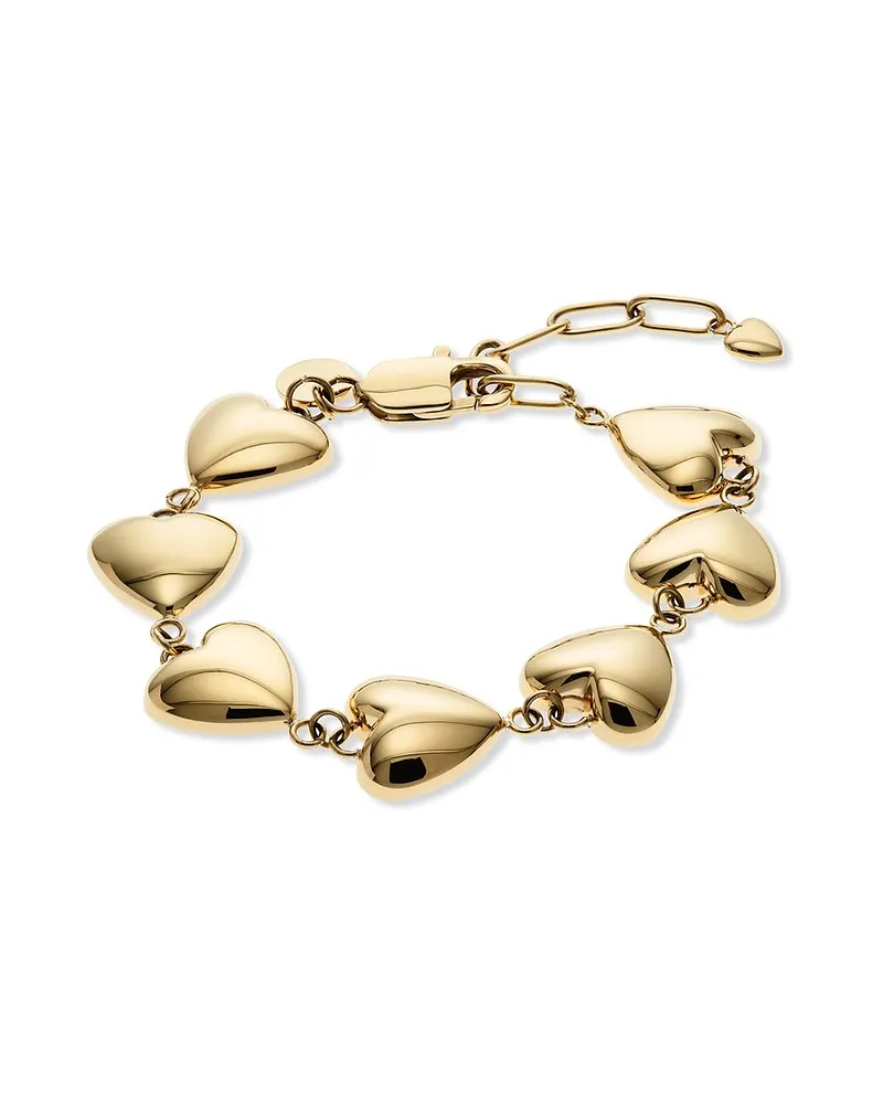 Guido Maria Kretschmer Armband PUFFY HEARTS Gelbgold