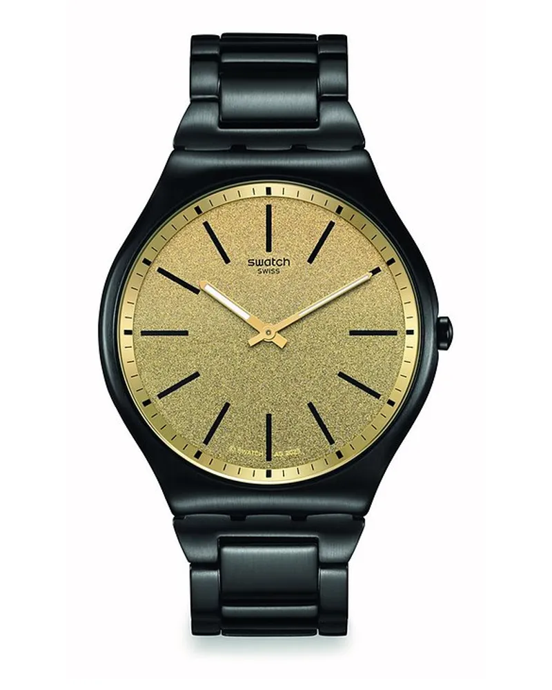 Swatch Unisexuhr XM2023 Schwarz