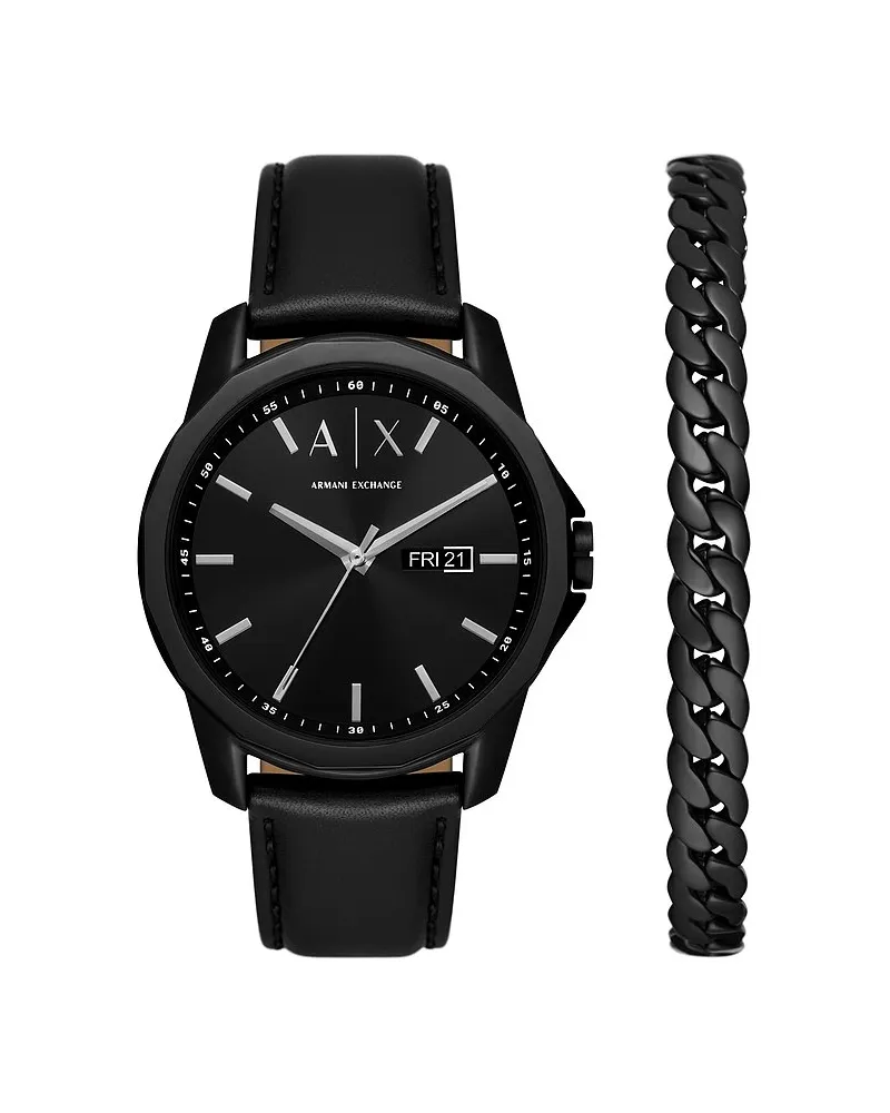 Armani Exchange Uhren-Set Schwarz