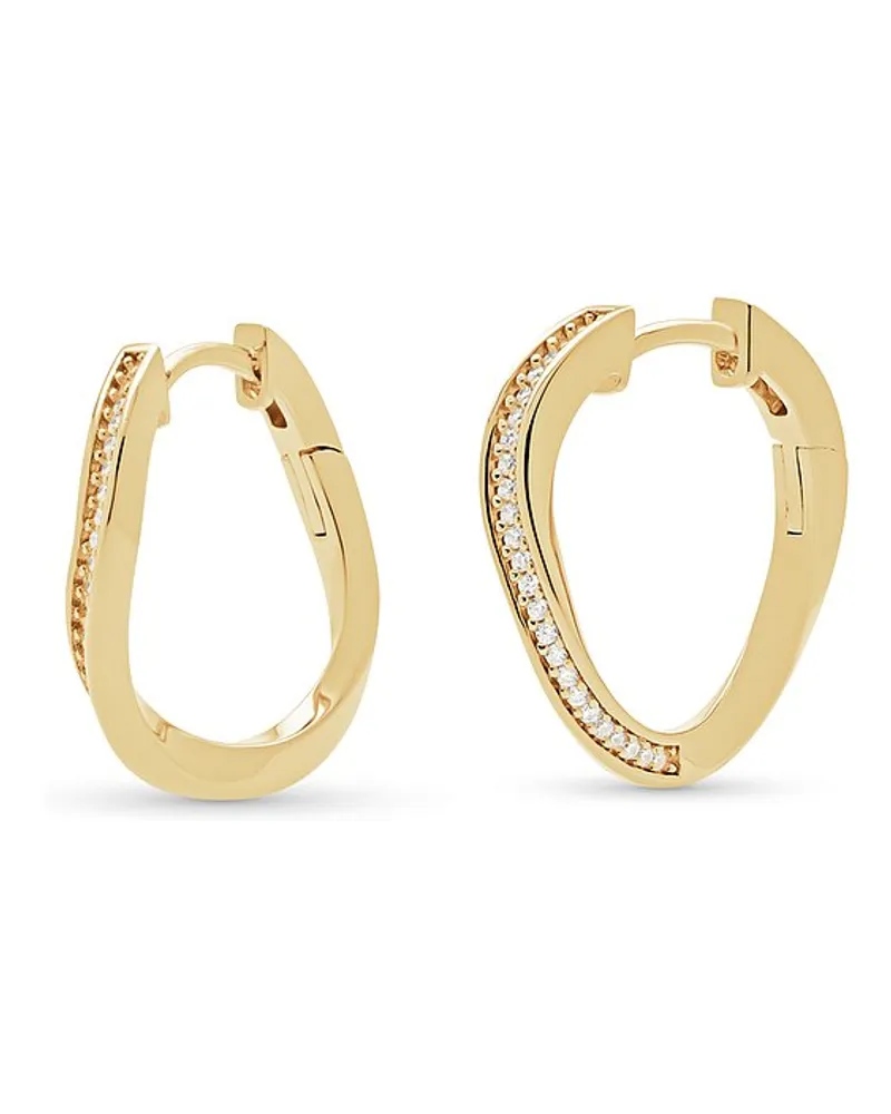 JETTE Creolen TWISTED SUN Gelbgold