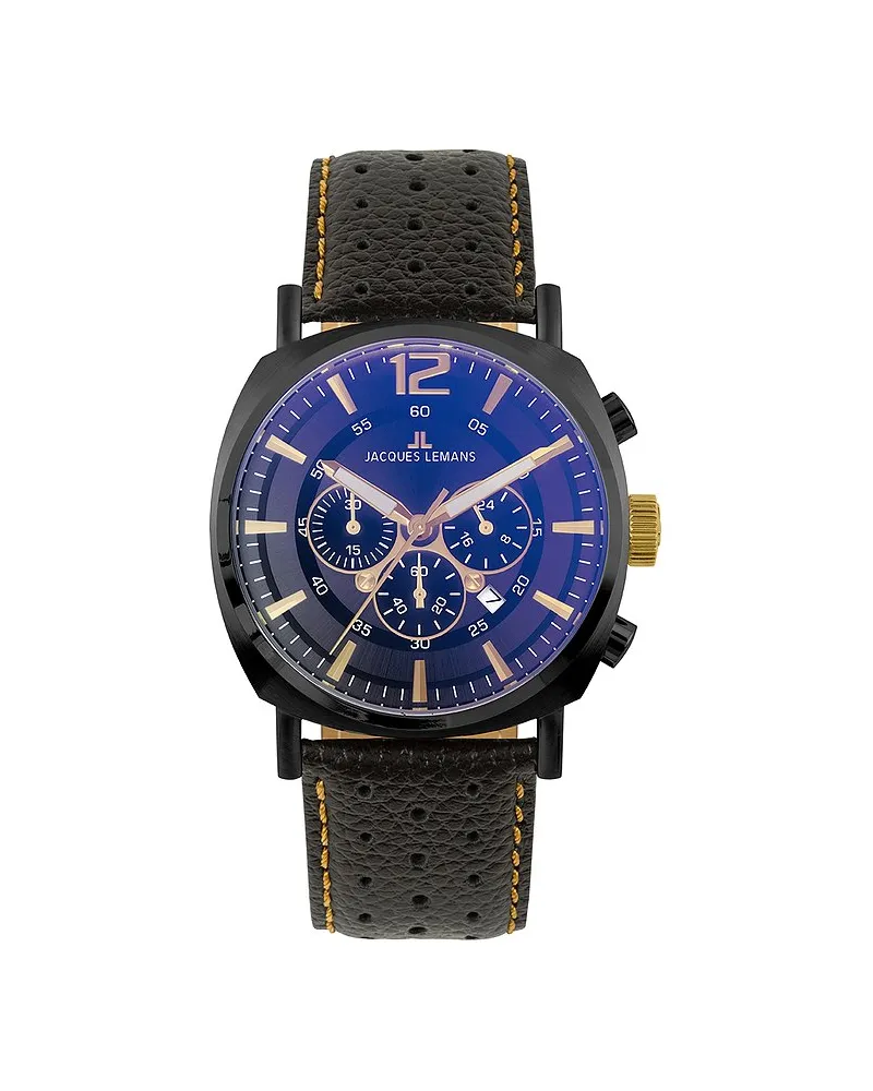 Jacques Lemans Chronograph Lugano Schwarz