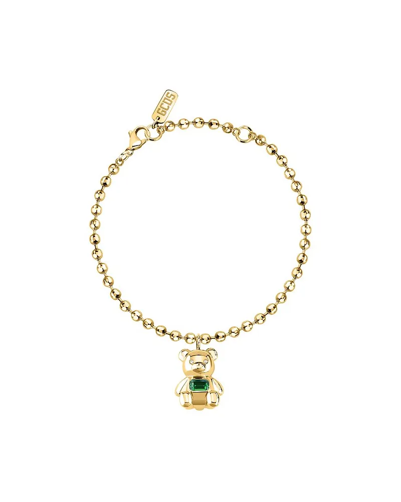 GCDS Armband Coraggio Bear Gelbgold