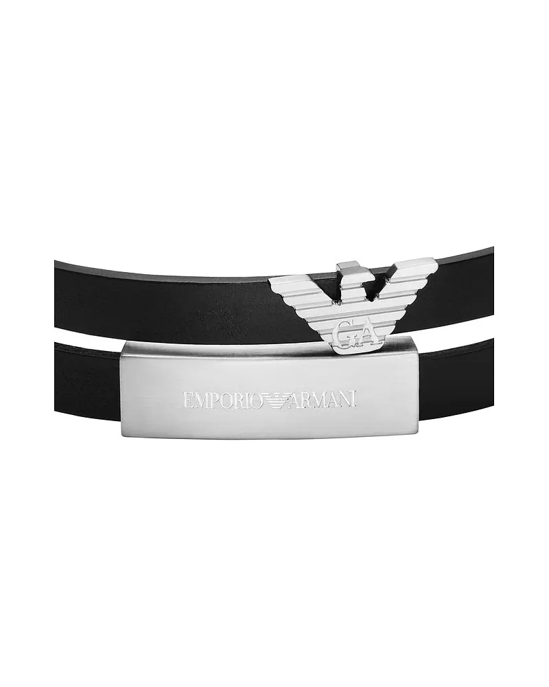 Emporio Armani Armband EAGLE LOGO Schwarz