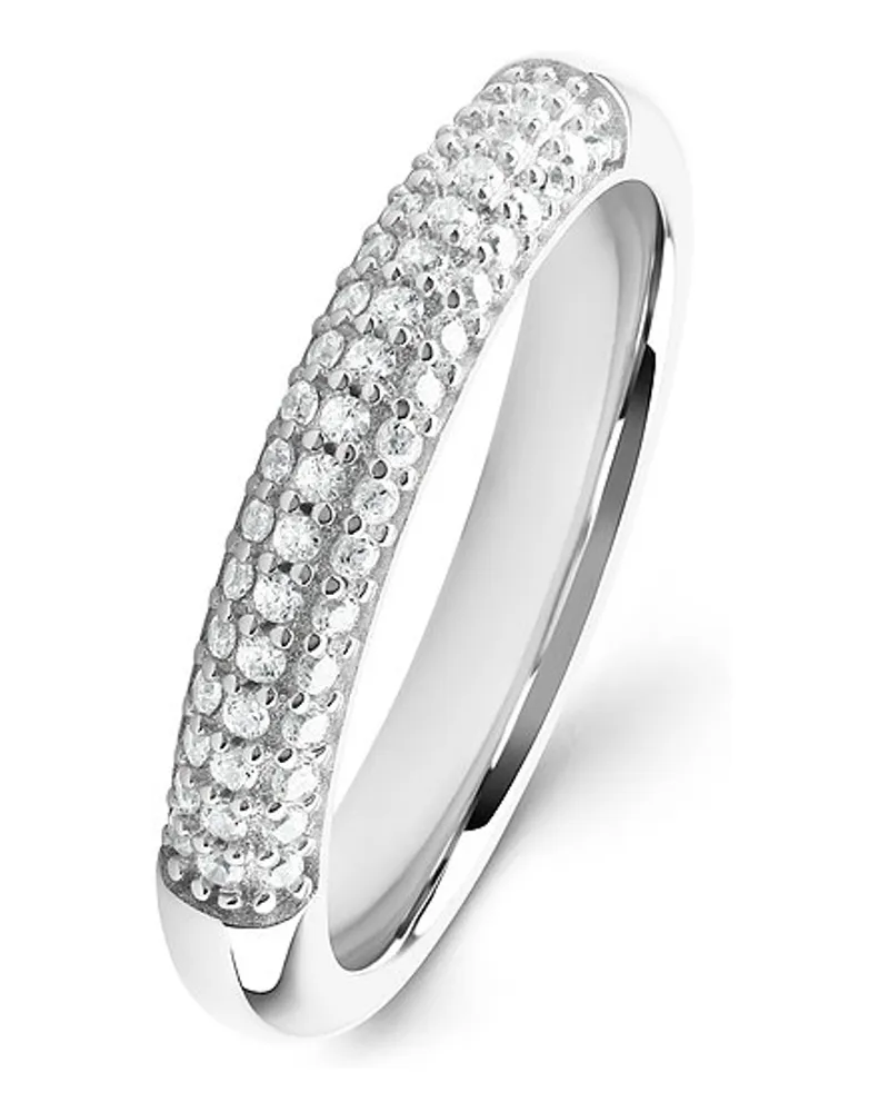 Esprit Damenring Pave Silber