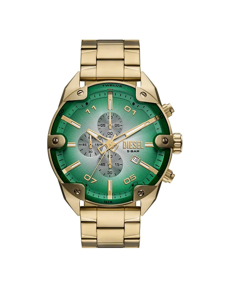 Diesel Chronograph  Spiked Gold