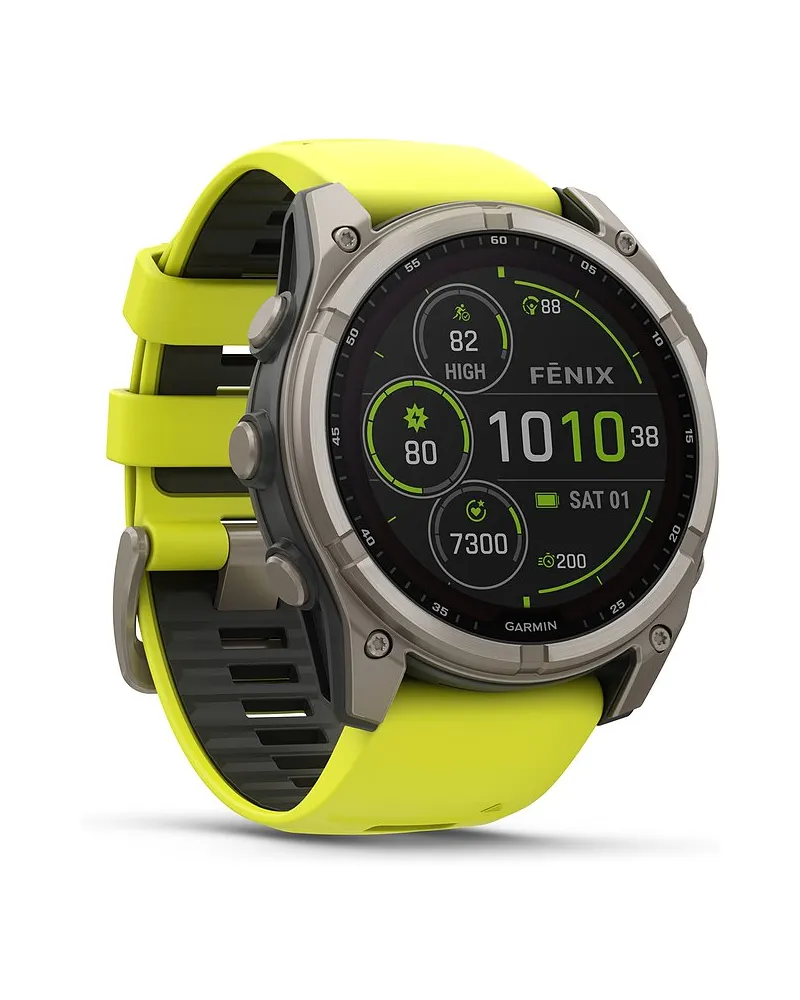 Garmin Smartwatch Fenix  8 - 51 mm Solar Sapphire Graphit Titanium Titan Silber