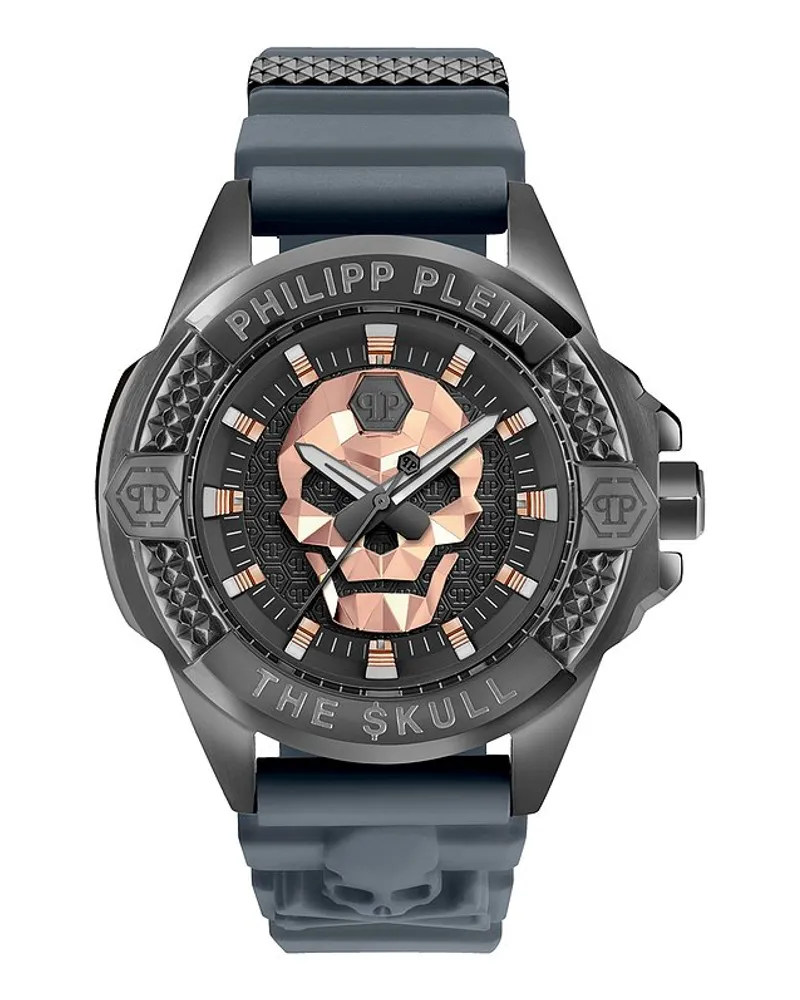 Philipp Plein Herrenuhr THE $KULL Grau