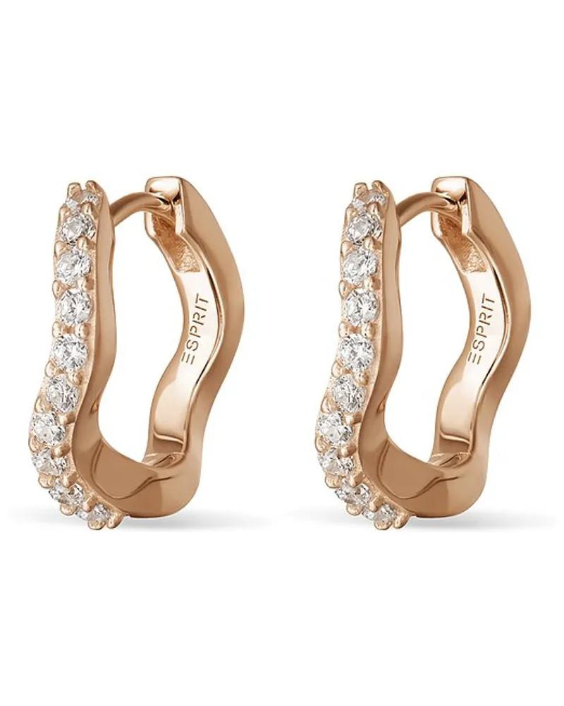 Esprit Creolen Sparkling Wave Roségold