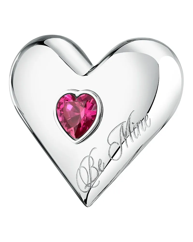 GCDS Brosche Forever Locked Silber