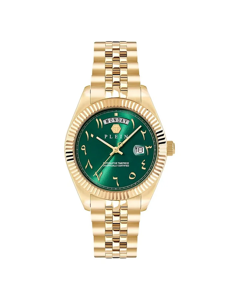 Philipp Plein Herrenuhr Rock Couture Gelbgold