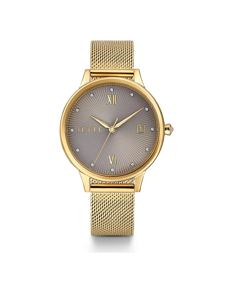 JETTE Damenuhr FANCY Gelbgold