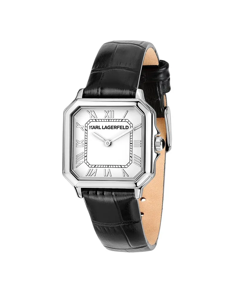 Karl Lagerfeld Damenuhr Icon Square Silber