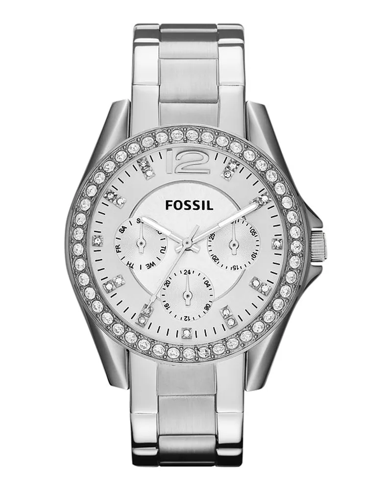 Fossil Damenuhr Riley Silber