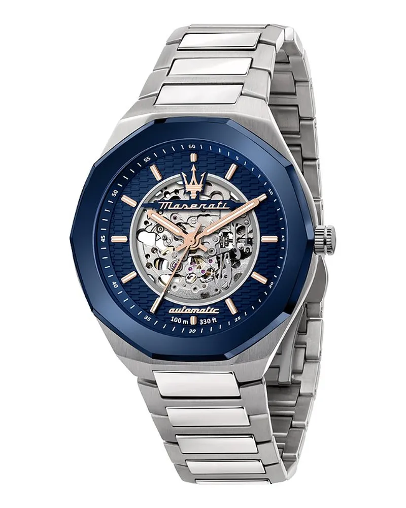 Maserati Herrenuhr Stile Silber