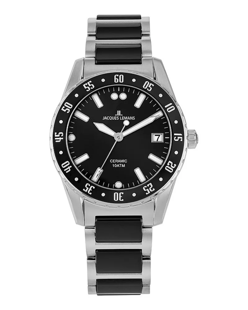 Jacques Lemans Herrenuhr Liverpool Silber