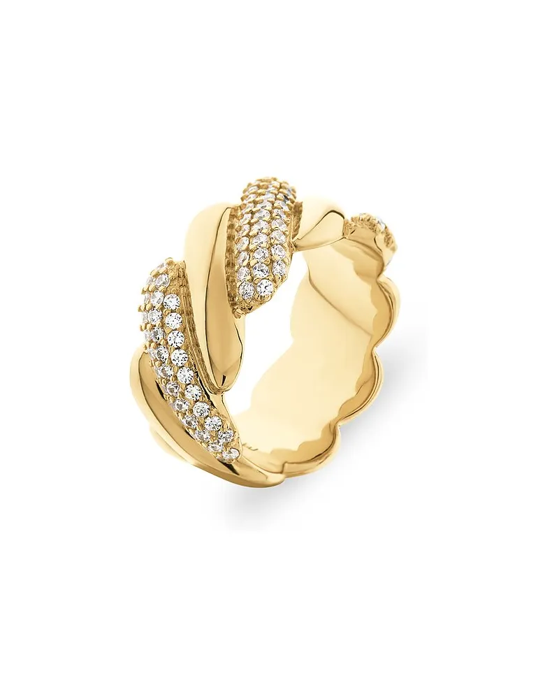 JETTE Damenring SPIRAL Gelbgold