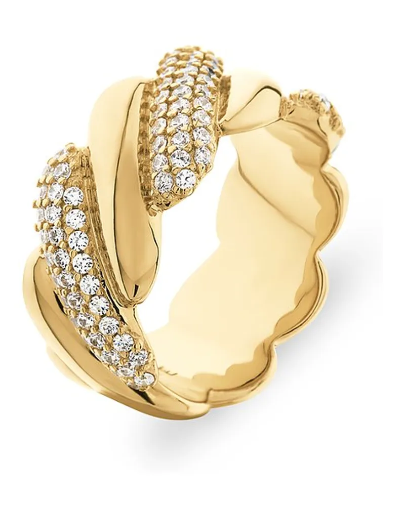 JETTE Damenring SPIRAL Gelbgold