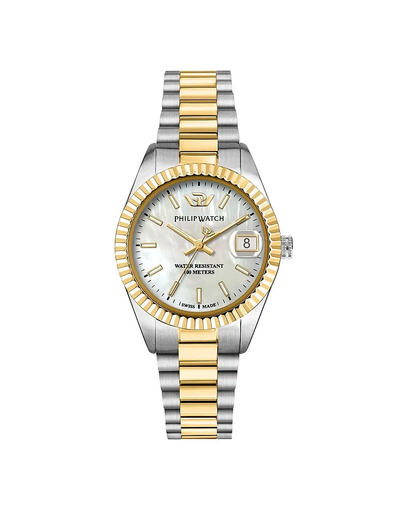 Philip Watch Damenuhr Caribe Urban 28mm Bicolor