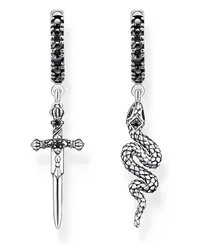 Thomas Sabo Creolen Rebel at heart Schwarz