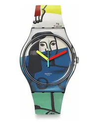 Swatch Unisexuhr 2403  X TATE GALLERY Schwarz