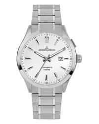 Jacques Lemans Herrenuhr Hybromatic Silber