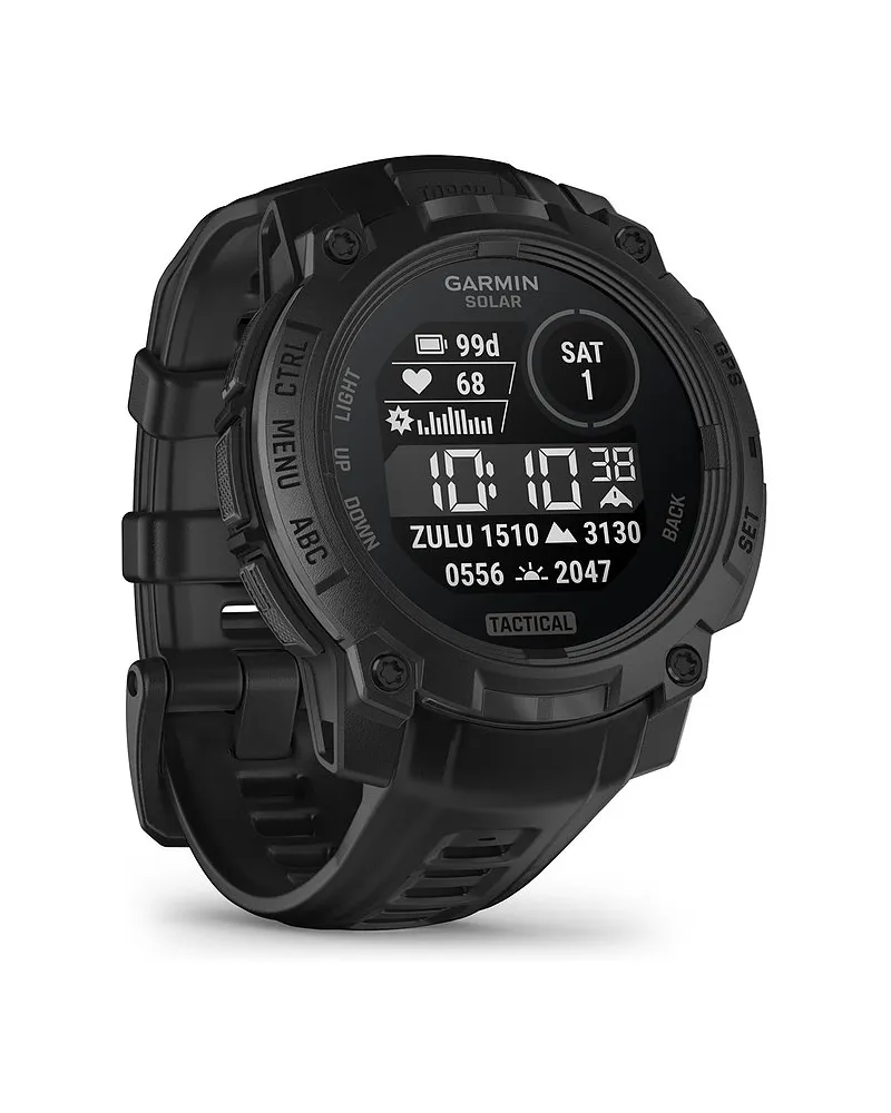 Garmin Smartwatch Instinct® 3 Solar - 45 mm Tactical Edition Schwarz Schwarz