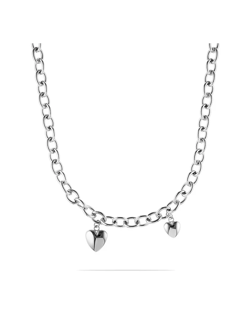 Guido Maria Kretschmer Kette PUFFY HEARTS Silber